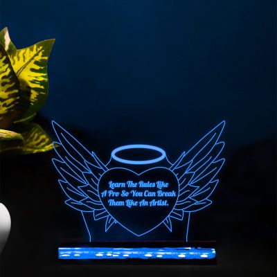 Cute Angle Message With Wings Night Lamp