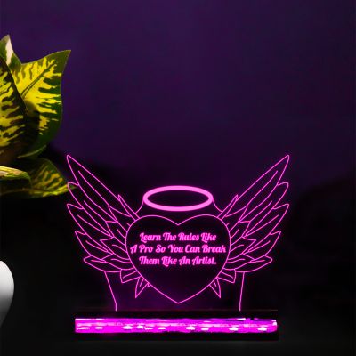 Cute Angle Message With Wings Night Lamp