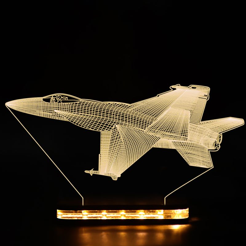 3D Aircraft Jet Model Night Lamp