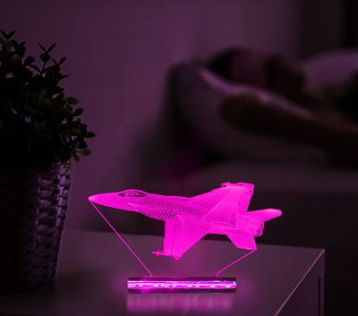 3D Aircraft Jet Model Night Lamp