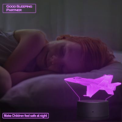 3D Aircraft Jet Model Night Lamp