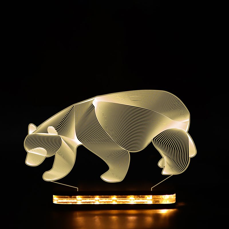 Blended Fox Design Night Lamp