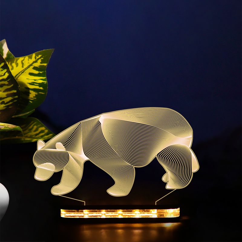 Blended Fox Design Night Lamp