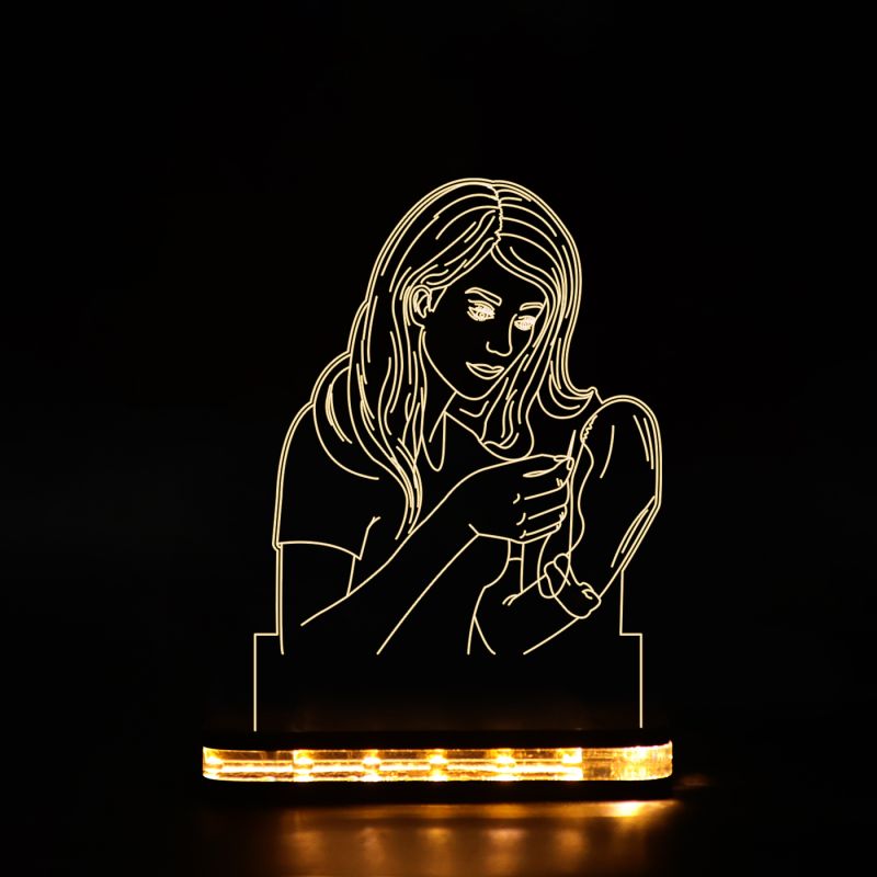 Beautiful Girl Night Lamp