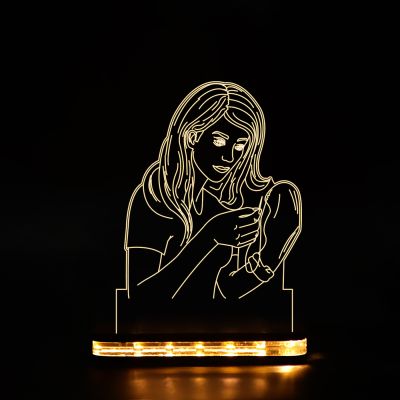 Beautiful Girl Night Lamp