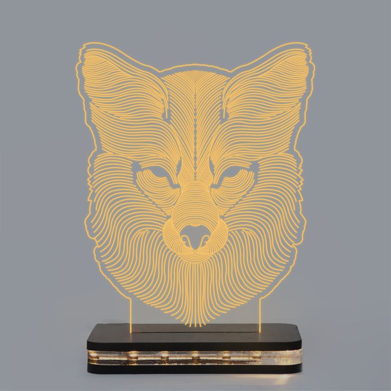 Blend Wolf Head Night Lamp