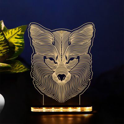 Blend Wolf Head Night Lamp