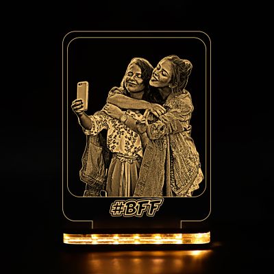 Best-Friends Forever Night Lamp With Customized Photo