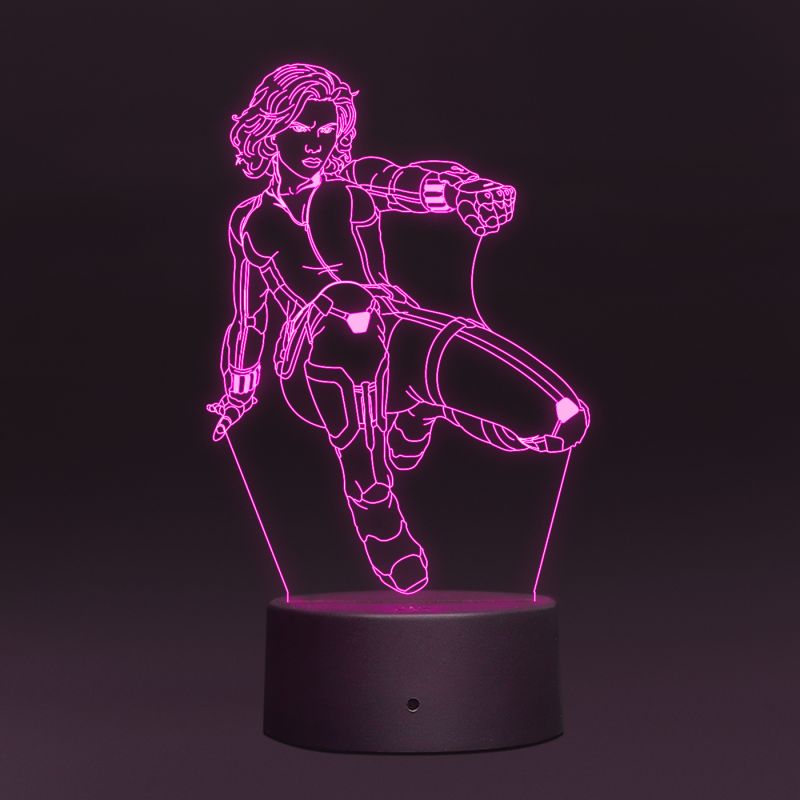 Black Widow Character Night Lamp