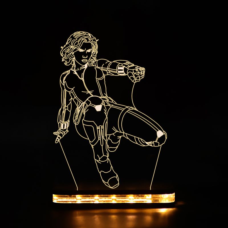 Black Widow Character Night Lamp