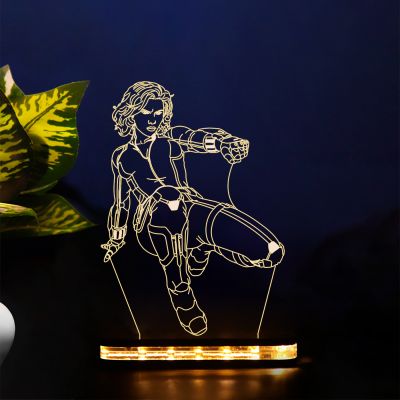 Black Widow Character Night Lamp