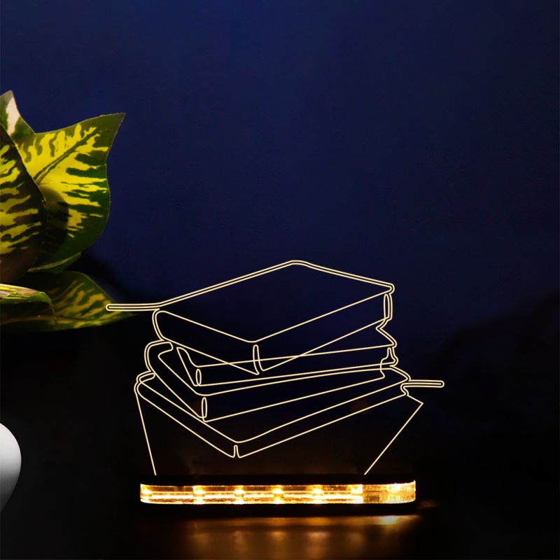 Books Design Night Lamp