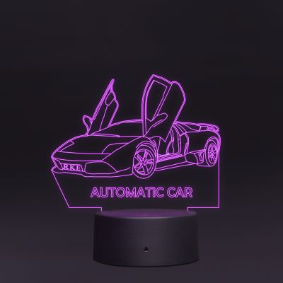 Automatic Car Design Night Lamp