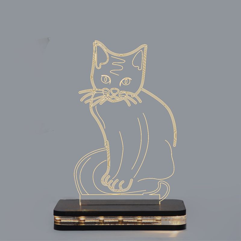 Cat Design Night Lamp