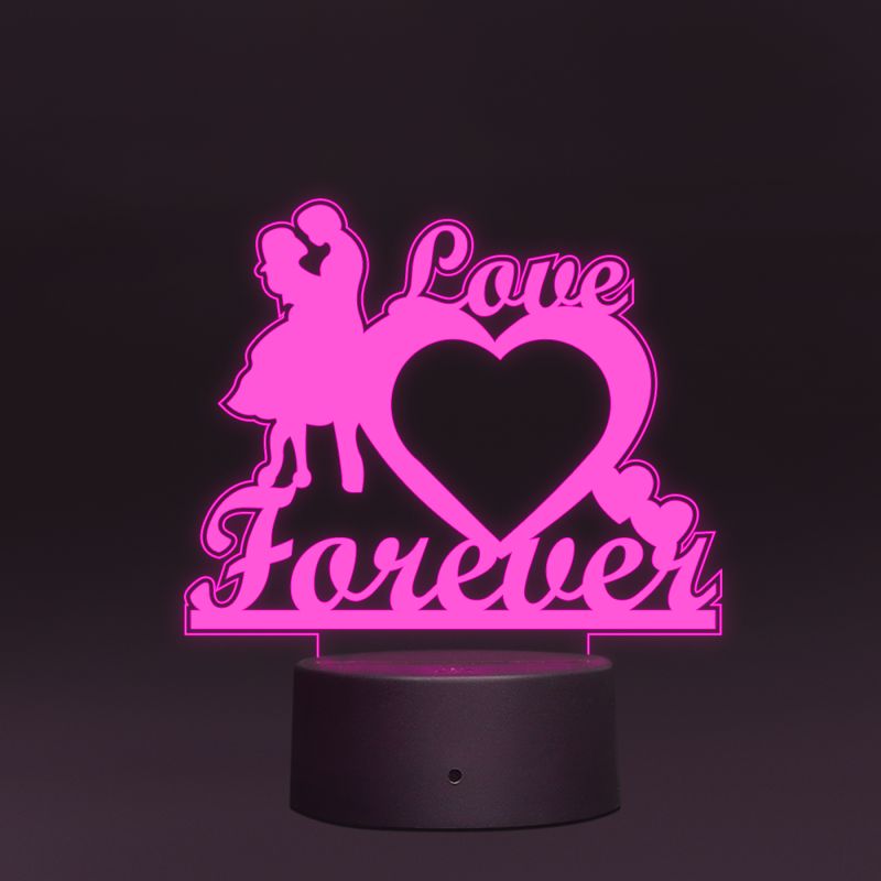 Love Forever Text Night Lamp For Couple's