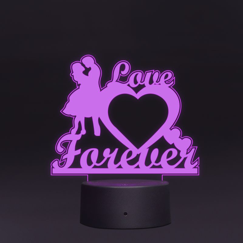 Love Forever Text Night Lamp For Couple's