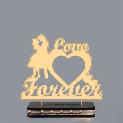 Love Forever Text Night Lamp For Couple's