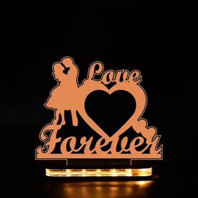 Love Forever Text Night Lamp For Couple's