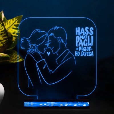 Cute Couple With Text Night Lamp