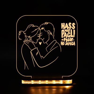 Cute Couple With Text Night Lamp