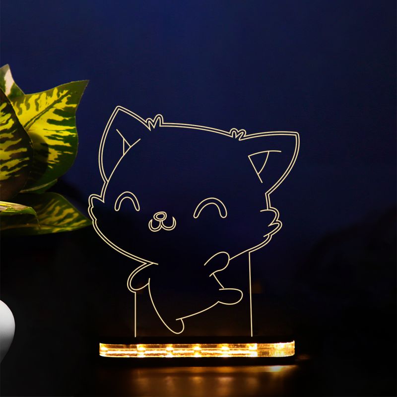 Cute Cat Design Night Lamp