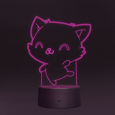 Cute Cat Design Night Lamp