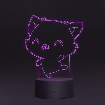 Cute Cat Design Night Lamp