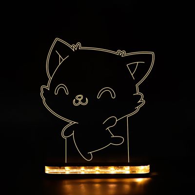 Cute Cat Design Night Lamp