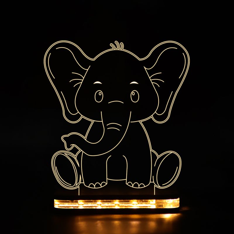 Cute Baby Elephant Night Lamp