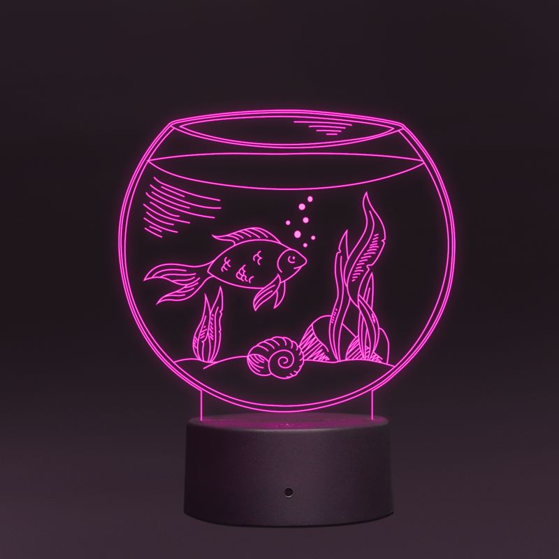 Fish Bowl Design Night Lamp