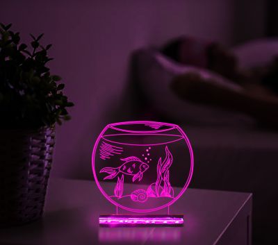 Fish Bowl Design Night Lamp