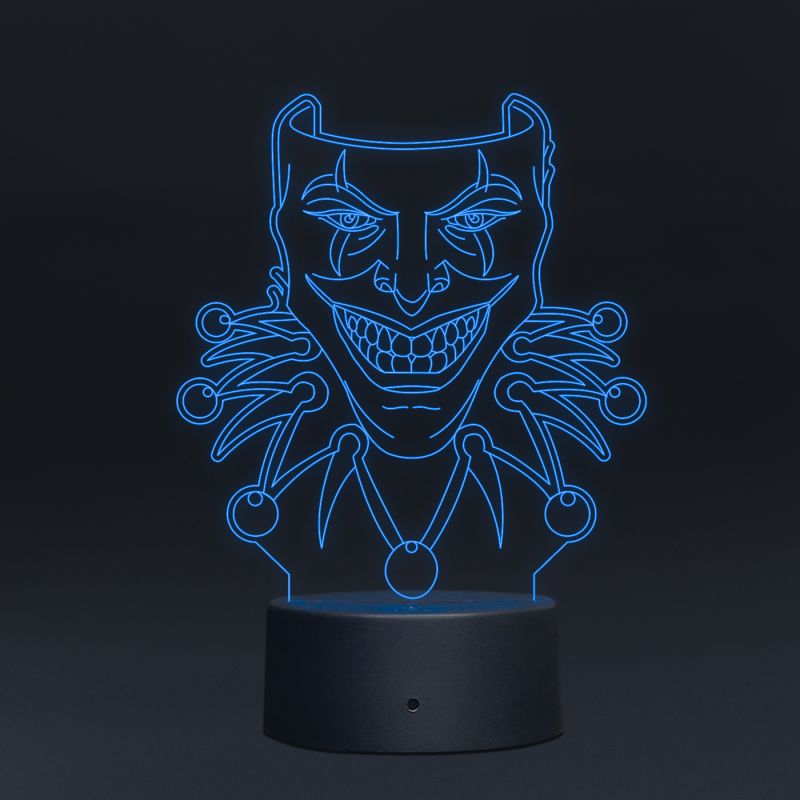 Joker Face Design Night Lamp