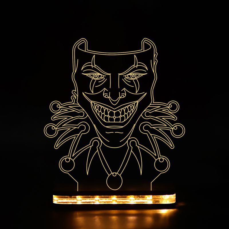 Joker Face Design Night Lamp