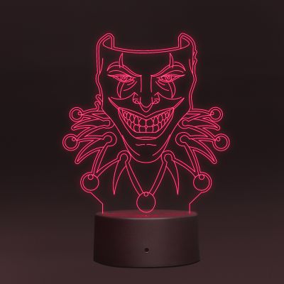 Joker Face Design Night Lamp