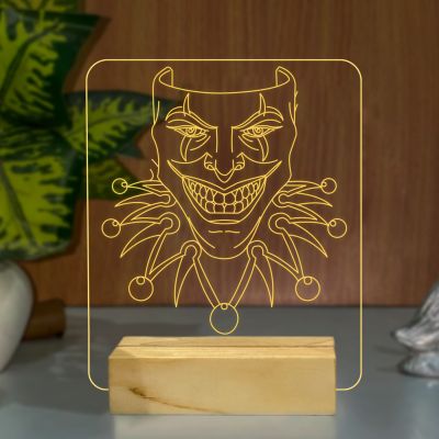 Joker Face Design Night Lamp