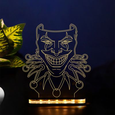 Joker Face Design Night Lamp