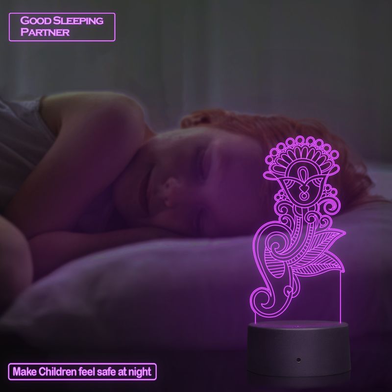 Flower Design Night Lamp