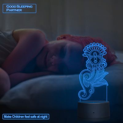 Flower Design Night Lamp