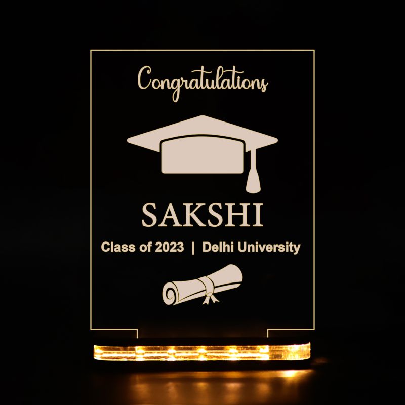 Congratulations For Graduation Night Lamp