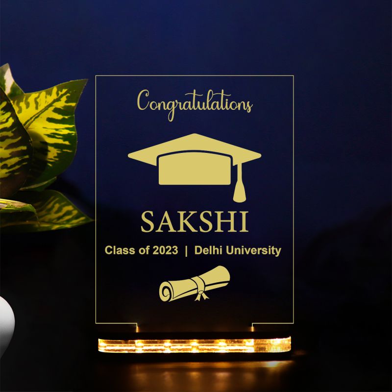 Congratulations For Graduation Night Lamp