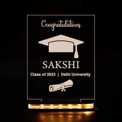 Congratulations For Graduation Night Lamp