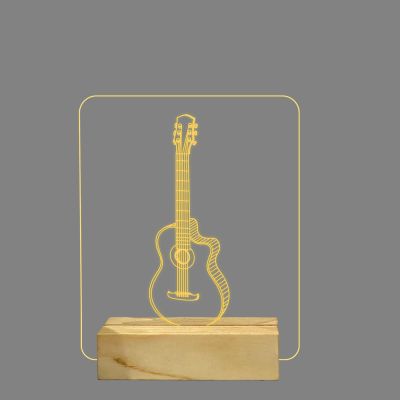 Guitar Design Night Lamp