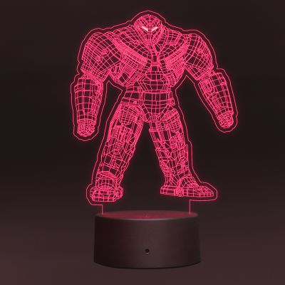 3D Hulk Buster Suit Night Lamp