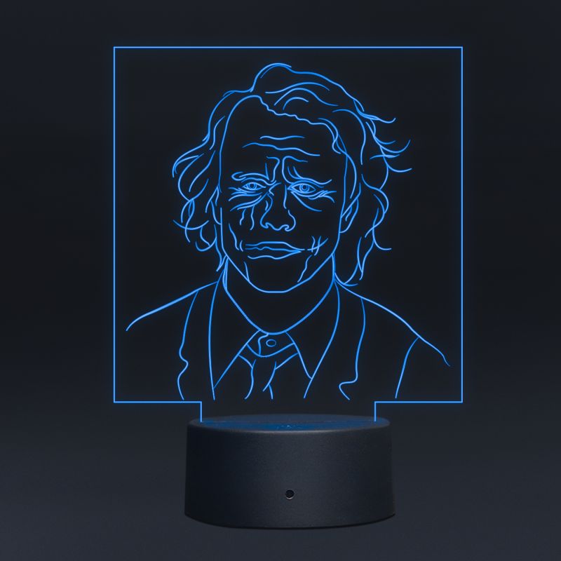 Joker Face Design Night Lamp