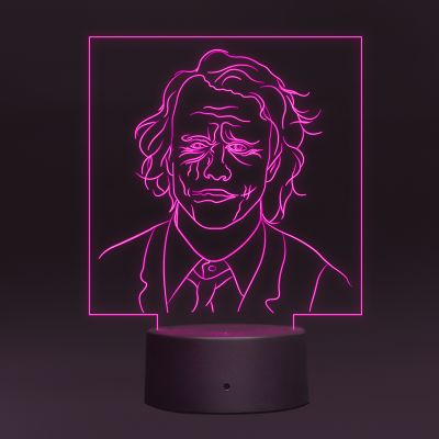 Joker Face Design Night Lamp