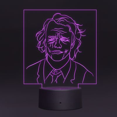 Joker Face Design Night Lamp