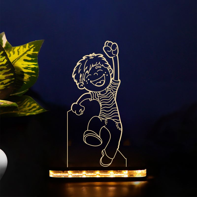 Jumping Boy Design Night Lamp