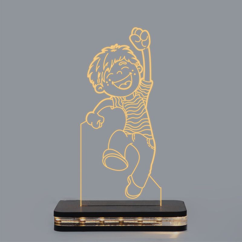 Jumping Boy Design Night Lamp
