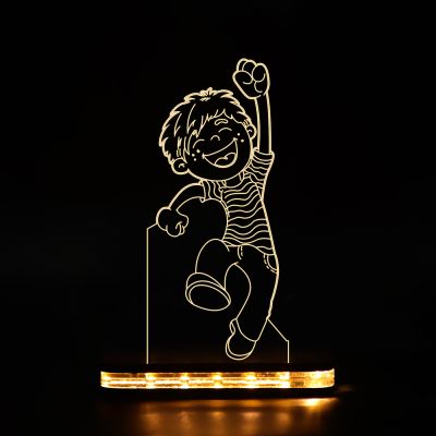 Jumping Boy Design Night Lamp