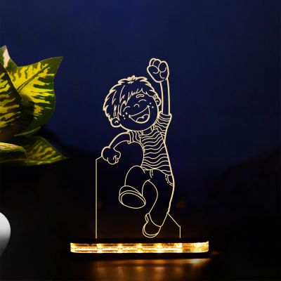 Jumping Boy Design Night Lamp